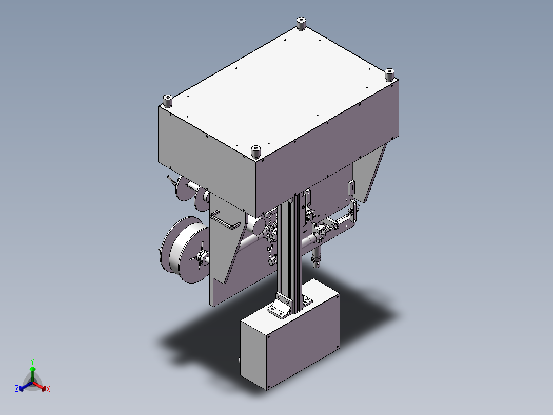 线材贴标机(STEP)正等轴测图