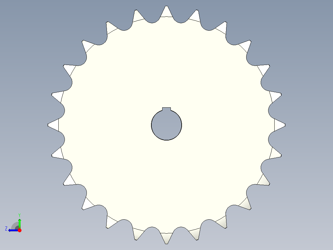 链轮-Sprocket_24-42-10-Y-__3_.stp右视图