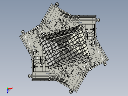 升降气动烘烤装置俯视缩略图