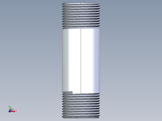 CPVC管件33-Sch80_Nipple_MPTxMPT_9861-136_1in x 4in前视缩略图