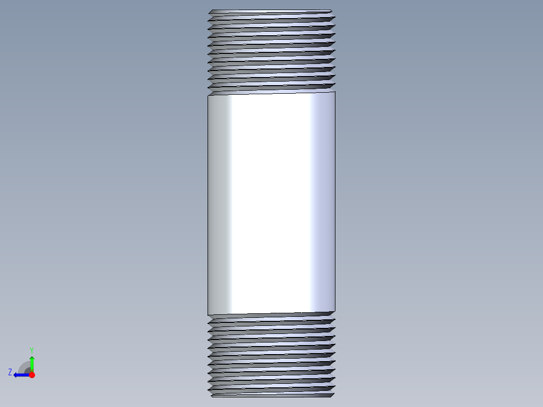 CPVC管件33-Sch80_Nipple_MPTxMPT_9861-136_1in x 4in右视图