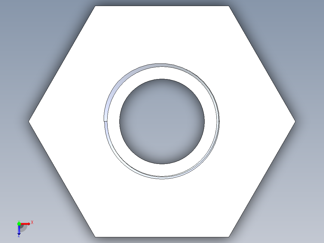 CPVC管件18-Sch80_ReducerBushing_MPTxFPT_9839-249_2in x 1in俯视图