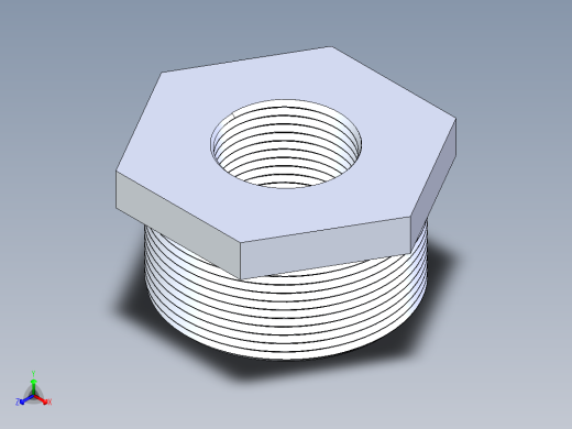 CPVC管件18-Sch80_ReducerBushing_MPTxFPT_9839-249_2in x 1in正等轴测缩略图