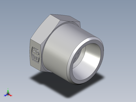 卡套式工业通用硬管接头EO_Blanking_plug_for_tube_ends_ROV10L71X正等轴测缩略图