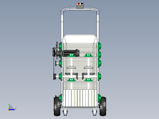 落叶清扫机含三维二维说明书左视缩略图