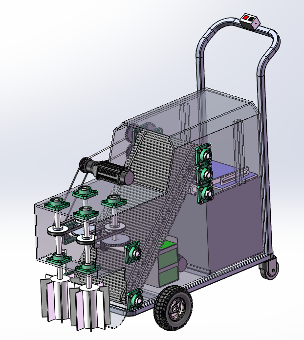 落叶清扫机含三维二维说明书