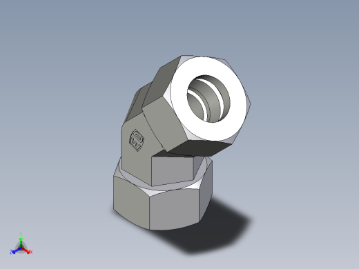 卡套式工业通用硬管接头EO_Swivel_nut_45_deg_elbow_EV18ZL71