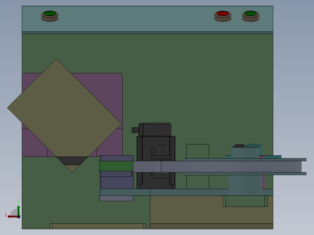 PCB板双面贴胶机（贴双面胶设备） (1)后视图