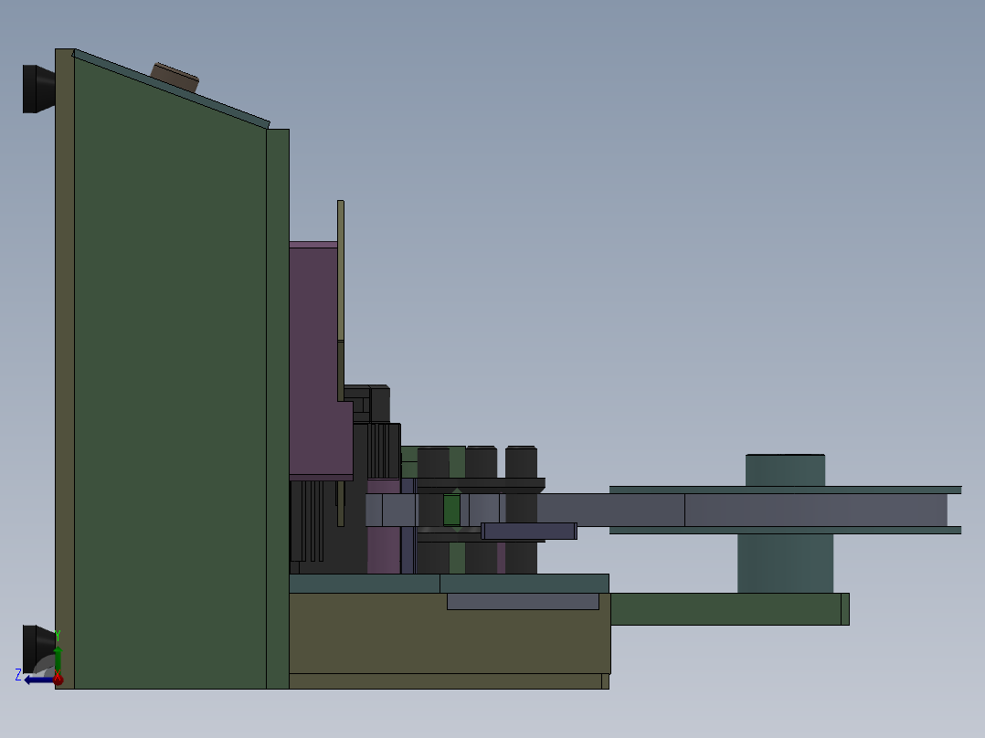 PCB板双面贴胶机（贴双面胶设备） (1)右视图