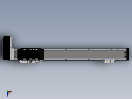 电动滑台模组SDH50右连模组（配台达电机） 俯视缩略图