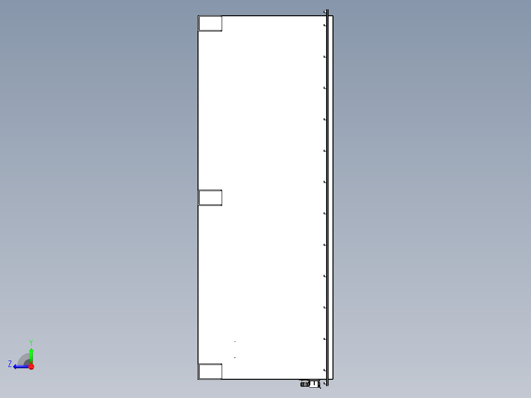 车载式移动电源右视图