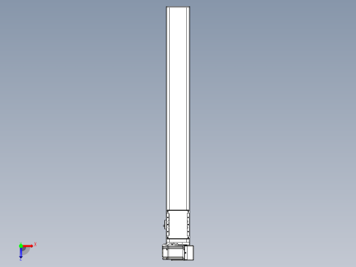 同步带全封闭直线模组TPA-HCB-105D-90-L850-RU-C-P20-N3俯视缩略图