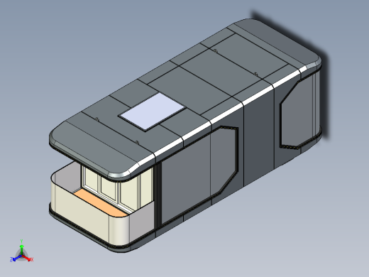 9米民宿太空舱三维模型