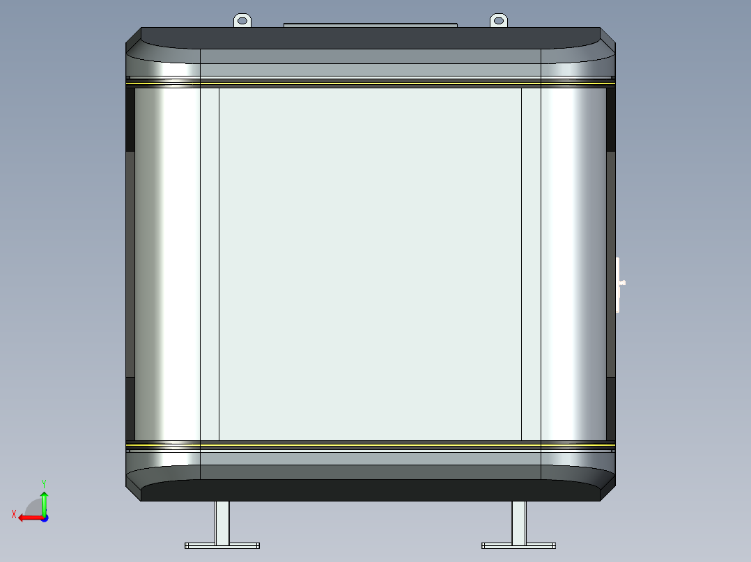 9米民宿太空舱三维模型后视图