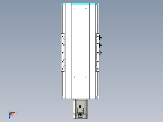 东锦丝杆传动-直线滑台模组DH210-C-L10-S100-BC-P750W-C3俯视缩略图
