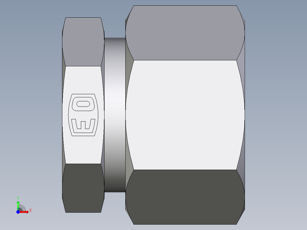 卡套式工业通用硬管接头EO_Blanking_plug_for_tube_ends_ROV15ZL71前视图