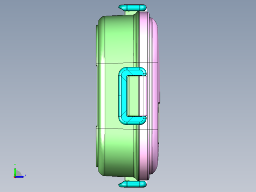 3格学生餐盒饭盒左视缩略图