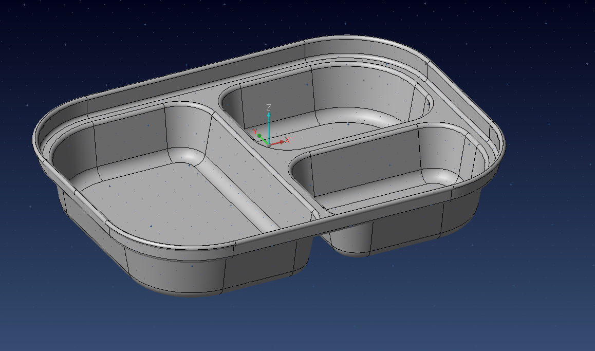 3格学生餐盒饭盒