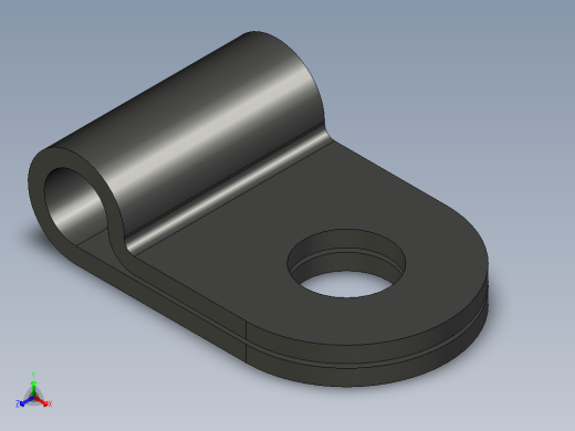 HP 系列 P 夹-H1P-BK正等轴测缩略图