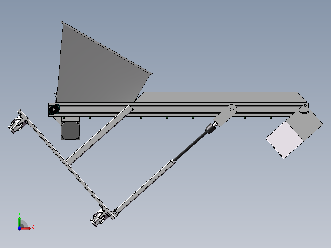 皮带式提升机SW三维图==1043375==160前视图