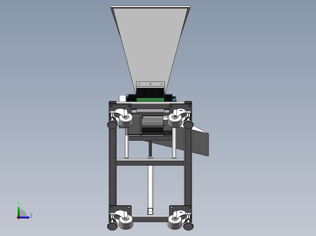 皮带式提升机SW三维图==1043375==160左视图