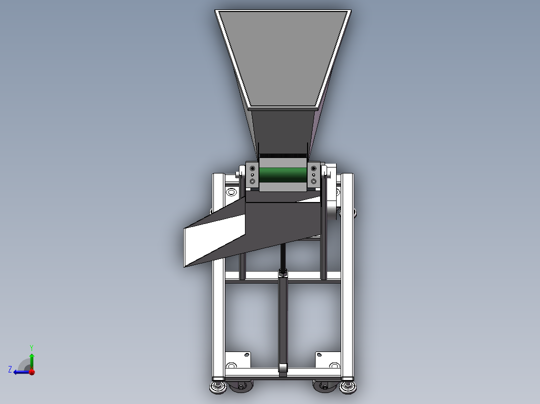 皮带式提升机SW三维图==1043375==160右视图