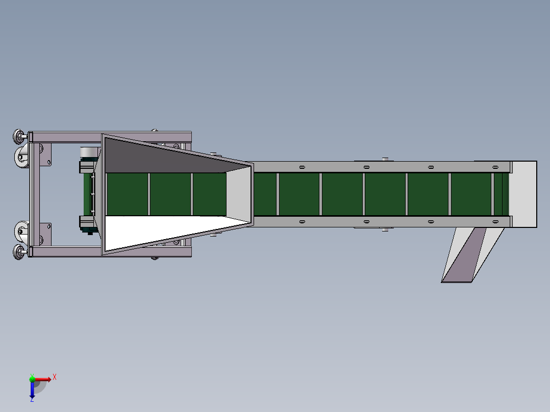 皮带式提升机SW三维图==1043375==160俯视图