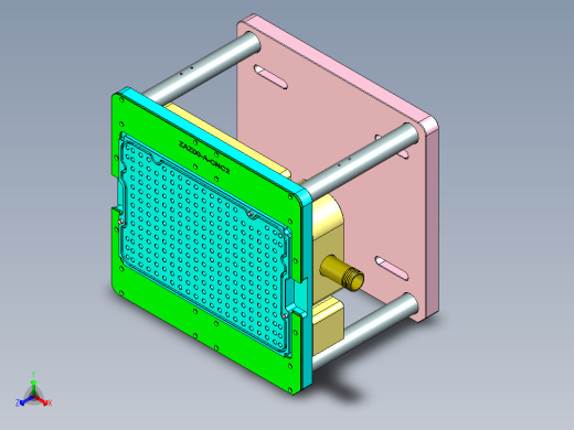 ZAZ00-A-笔记本CNC工装夹具三维模型CNC2-1023正等轴测缩略图