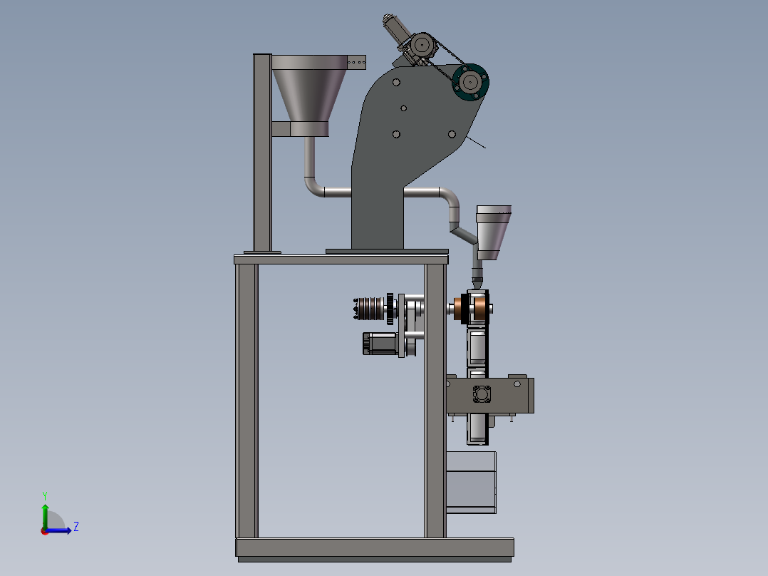牛奶液体包装机sw12左视图
