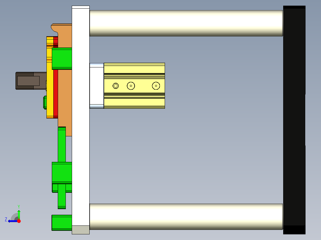 FS443-C笔记本CNC工装夹具三维模型-CNC1-190325右视图