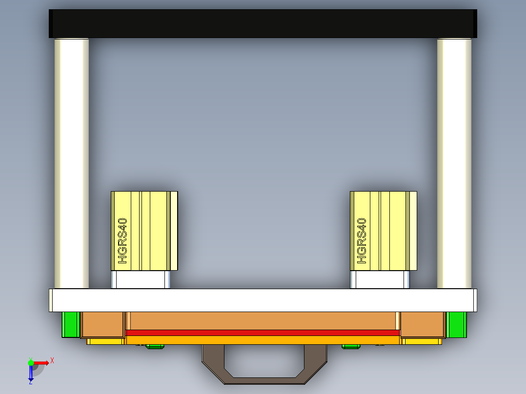FS443-C笔记本CNC工装夹具三维模型-CNC1-190325俯视图