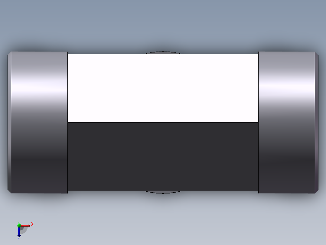 AC+AD 三通接头 T、AD-52俯视图