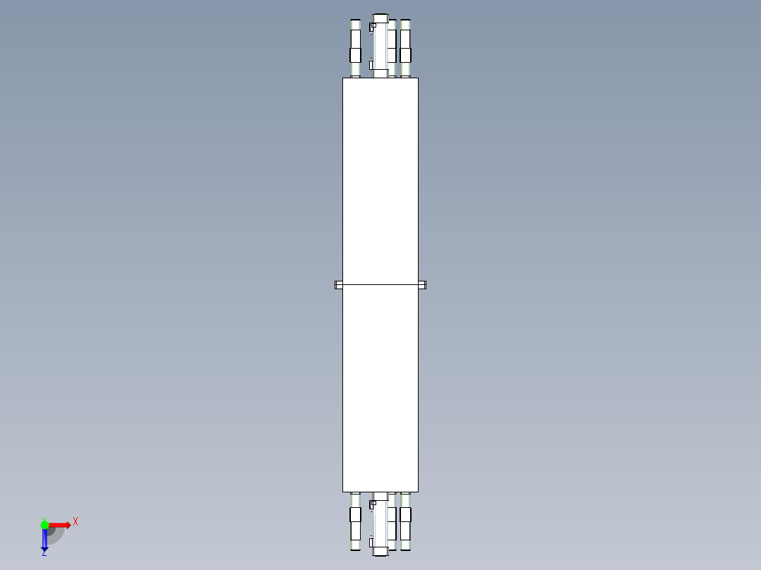 螺帽对称拧紧设备设计俯视图