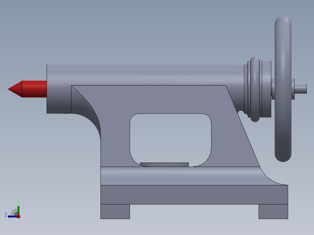A2004878-车床尾座右视图