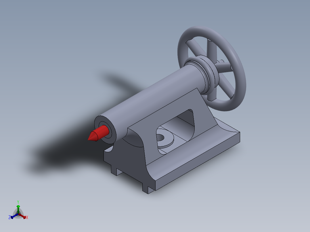 A2004878-车床尾座正等轴测图