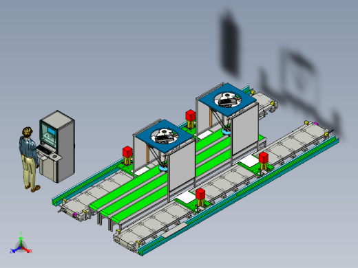 并联分拣机器人自动化作业模拟
