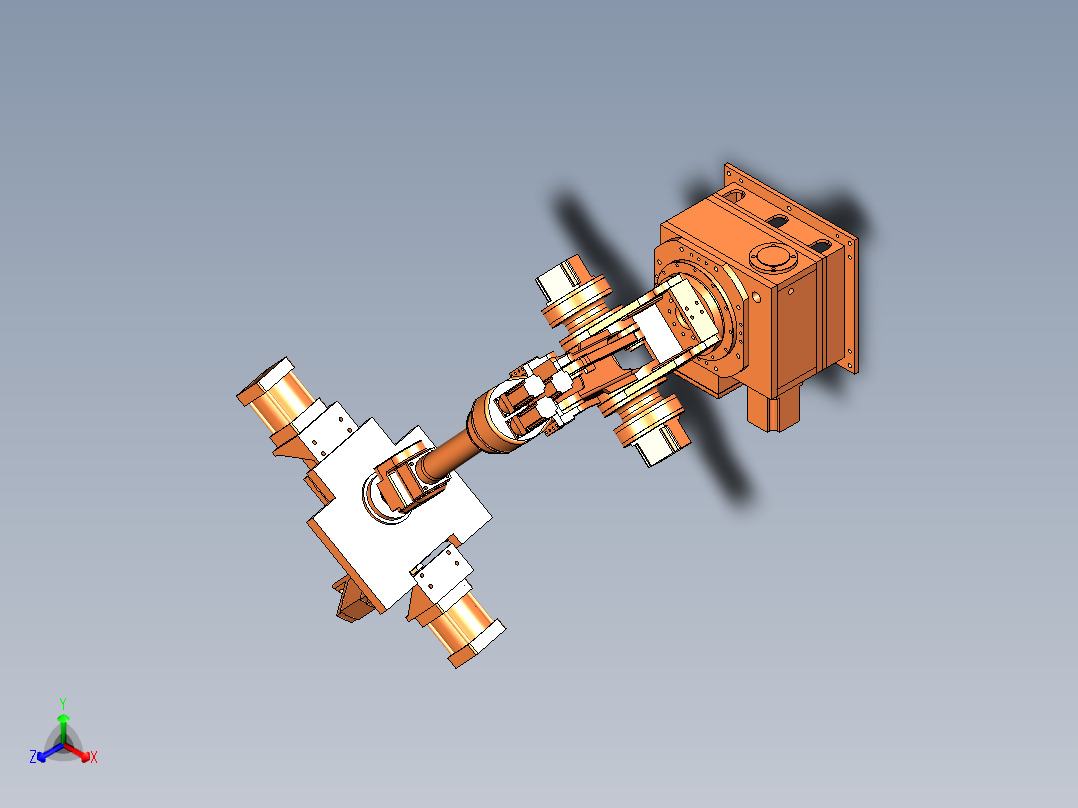 圆管物料的三爪抓取机械手