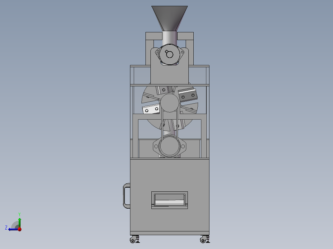 粉碎研磨一体化设备右视图