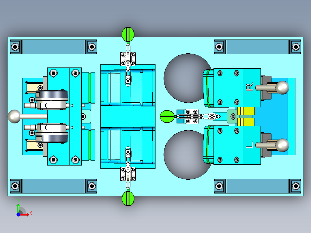 汽车测量夹具measuring-jig-2833-模型格式为 stp前视图