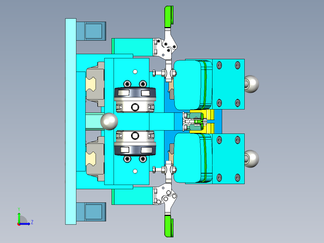 汽车测量夹具measuring-jig-2833-模型格式为 stp左视图