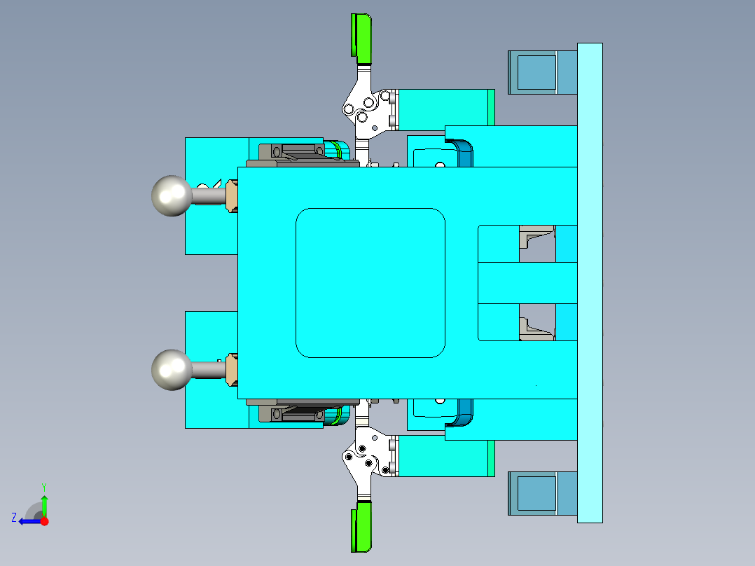 汽车测量夹具measuring-jig-2833-模型格式为 stp右视图