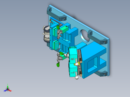汽车测量夹具measuring-jig-2833-模型格式为 stp正等轴测缩略图