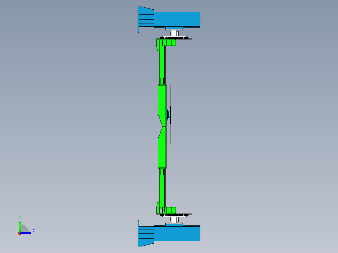 二轴转盘变位机设计左视图