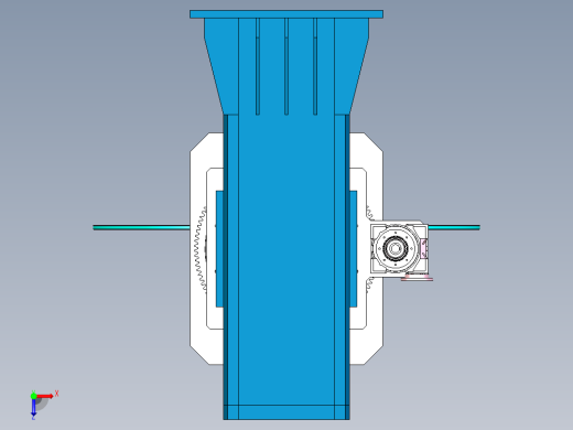 二轴转盘变位机设计俯视缩略图