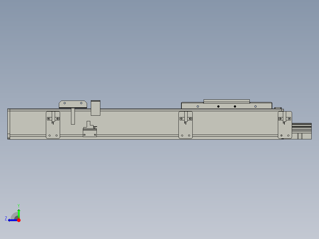 平移滑台右视图