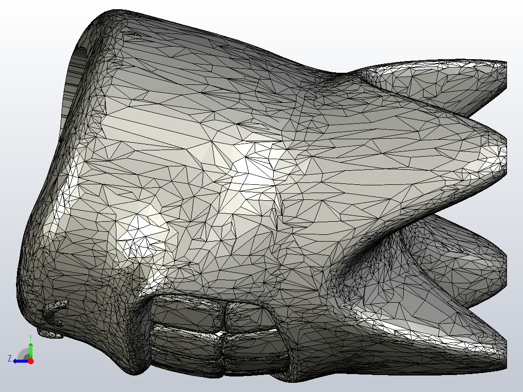 牙齿怪动漫人物游戏右视图