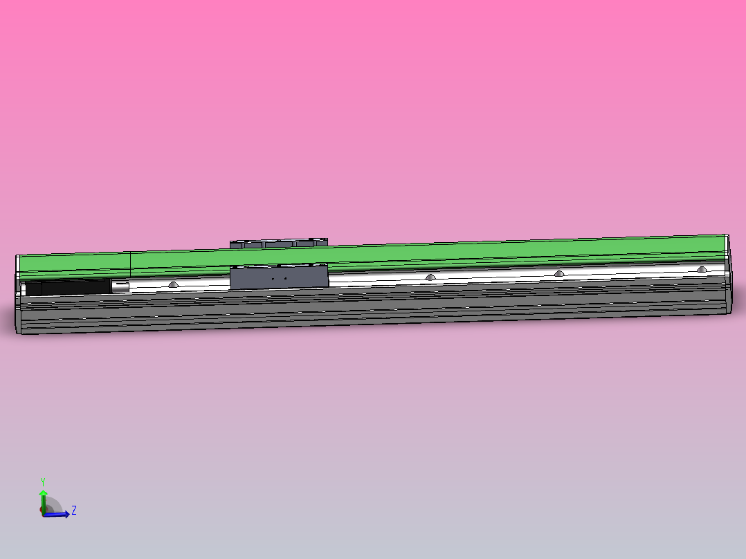 DMSL170-MCM长行程丝杆模组直线滑台（电机内装）[DMSL170-L05S700-DT400-C2U-MCM-P5]主视图