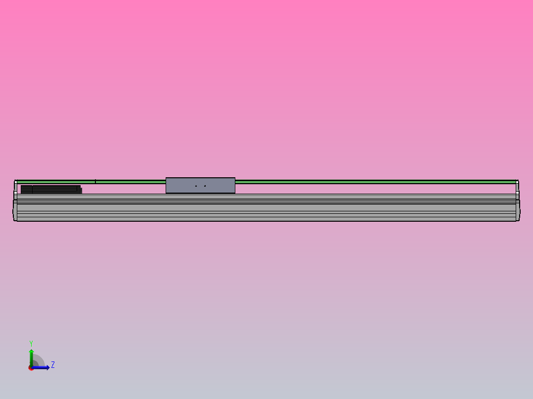 DMSL170-MCM长行程丝杆模组直线滑台（电机内装）[DMSL170-L05S700-DT400-C2U-MCM-P5]左视图