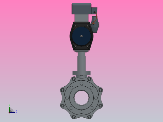 通径80，RV Q641F法兰式气动球阀[RVQ641H-16CG]左视缩略图