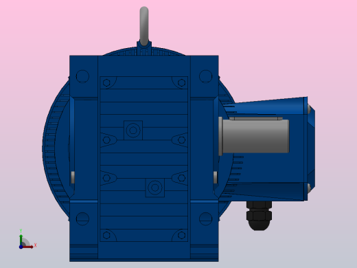 K57底脚轴伸式安装螺旋锥齿轮减速机K57-Y3-4P-24.05-M1-0°-B前视缩略图